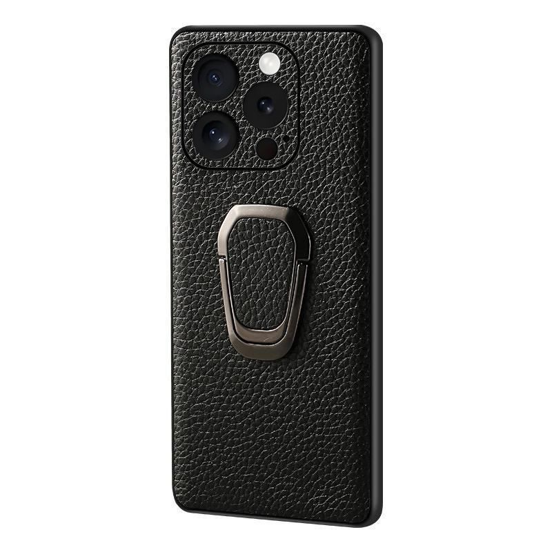 Ốp lưng da thật iPhone 16 series chống sốc viền dày — Táo 16, Apple 16 Plus, Apple 16 Pro, Apple 16 Pro Max