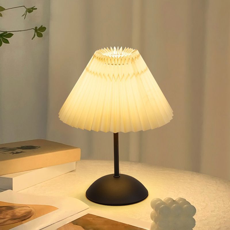 Desk Lamp Cheap Home Dormitory Bedroom Sleep Bedside Lamp Atmosphere Pleated Remote Control Night Light Baby Feeding Lamp