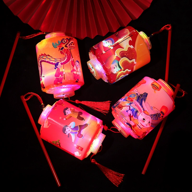 Handheld colorful flashlight, decorations, the year of the Rabbit, Birthday gift, wholesale
