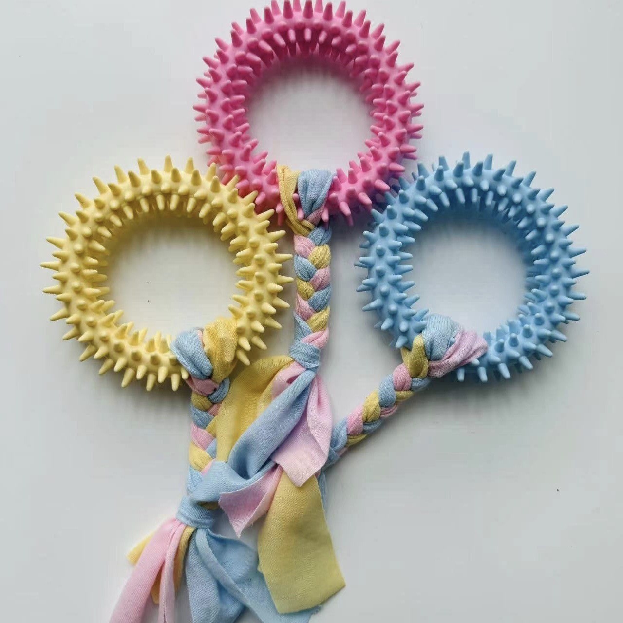 Anillo de espinas de tela de macarón (9.5 * 22CM, 47g)