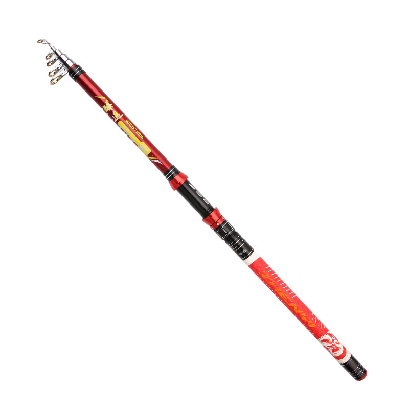 2.1 - 3.6m barra de lanzamiento de larga distancia barra de lanzamiento ligera y dura barra de pesca anillo guía de acero inoxidable