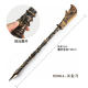 New automatic telescopic god axe bronze resin Guan Gong knife model outdoor children's toy sword ornaments wholesale