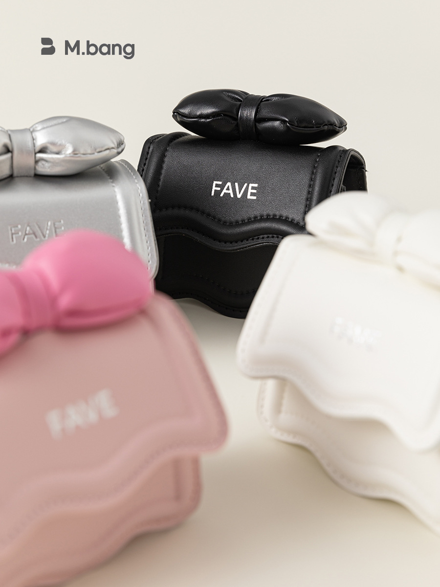 Babycity bolso de los niños niña arco mini bolso cuadrado bolsa hombro marea PS24018