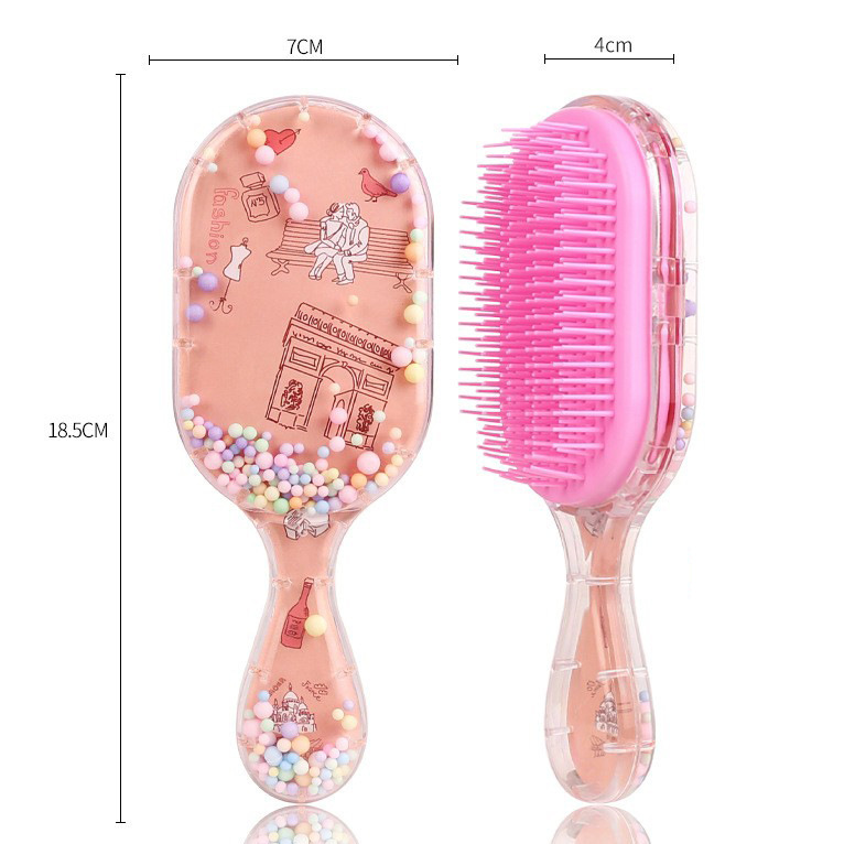 Pein de dibujos animados transfronterizos personalizados cuadrados portátiles impresión transparente arco iris masaje fluido bolsa de aire estudiante