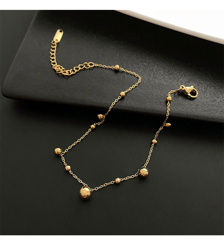 Women'S Gender Fashion Geometric 304 Stainless Steel Waterproof Non Tarnish Real Gold Plated Women'S Anklet
