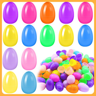 Cross-Border Easter Egg Filled Plastic Egg Shell Open Egg Twist Egg Manufacturer in Stock
