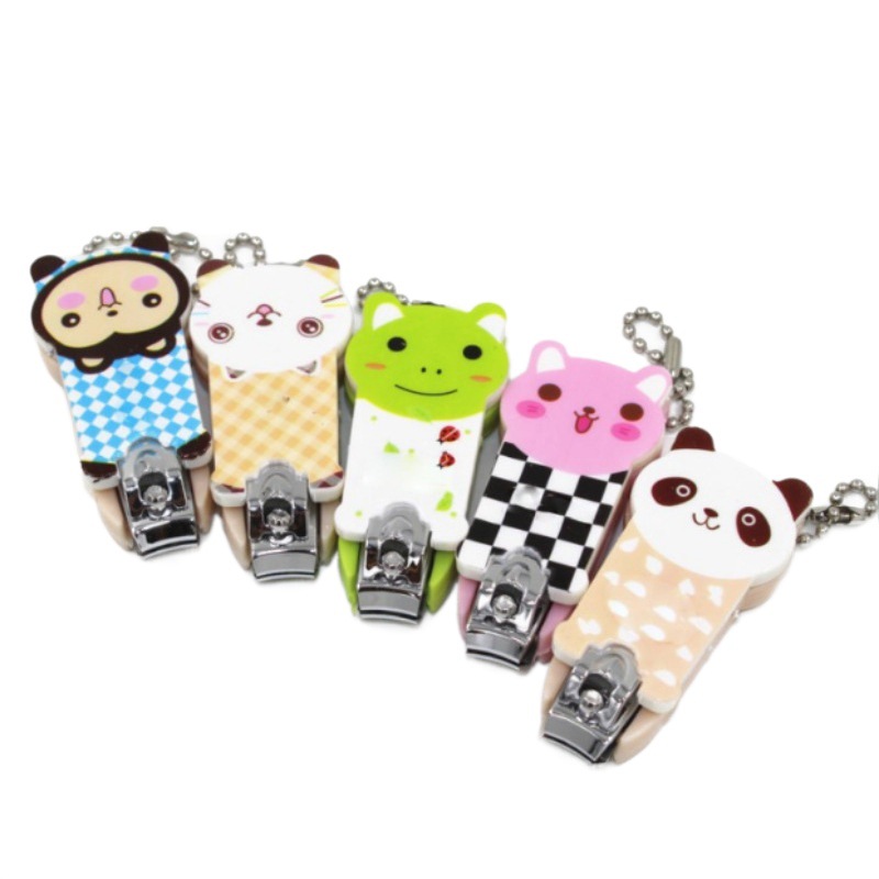 Creative cute nail clippers scissors small gift logo stall stainless steel children cartoon manicure Nails