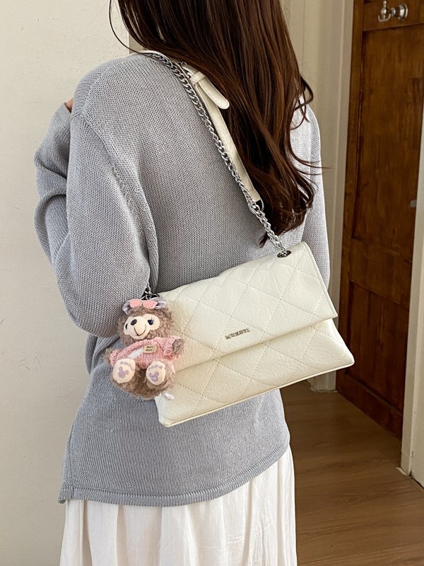 Bolso para mujeres 2026 nueva moda cadena de diamante bolso cuadrado de alta calidad lujoso ligero exquisito mochila de hombro