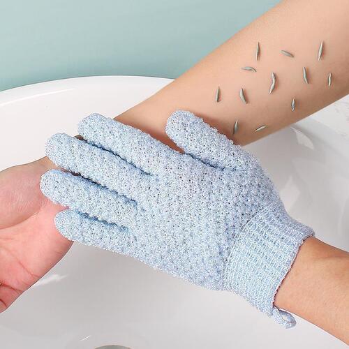 Bathing gloves five-finger double-sided household scrub bathing gloves powerful mud rubbing artifact for men and women to exfoliate and decontaminate