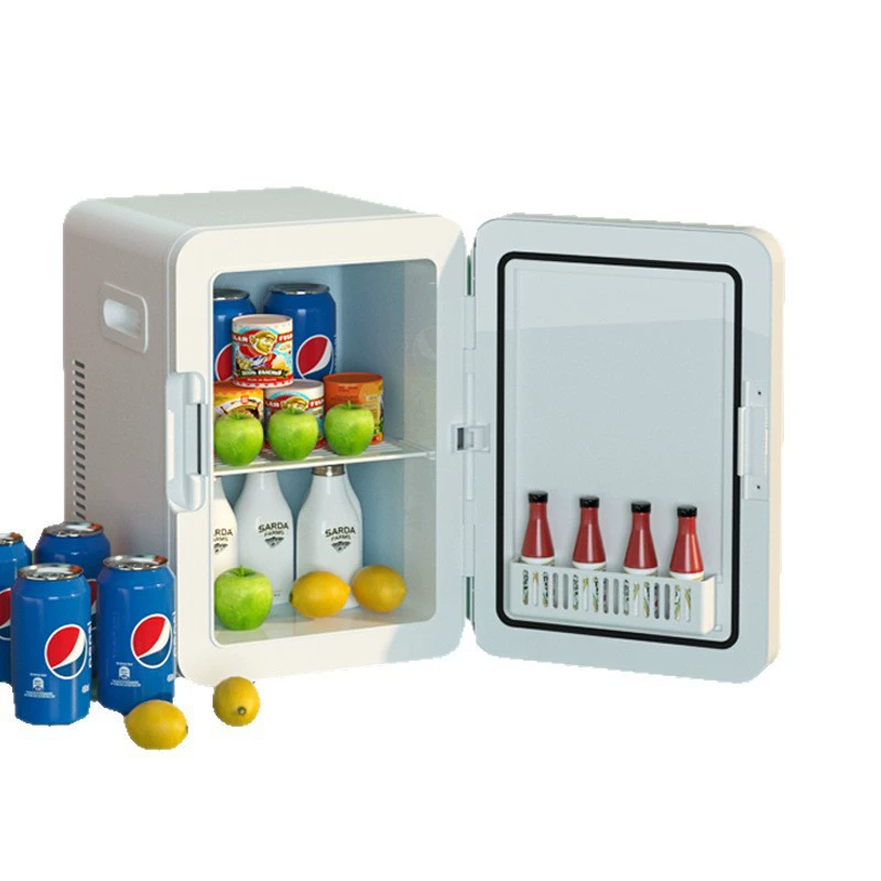 Mini car-mounted home dual-purpose refrigerator home dormitory student refrigeration single dormitory small refrigerator fixed frequency