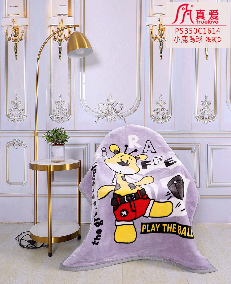 PSB50C1614 小鹿踢球 浅灰D