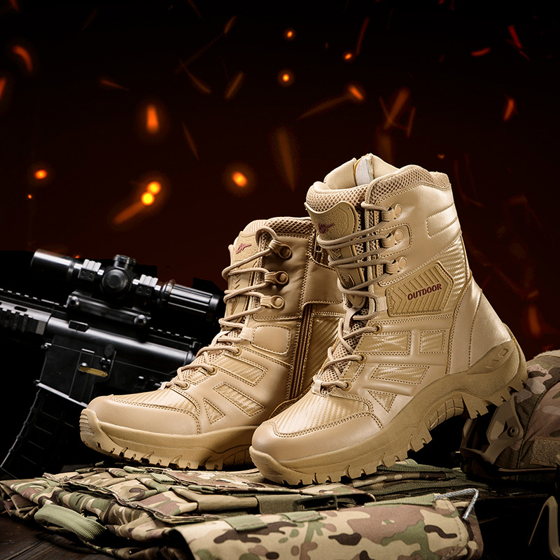 Botas transfronterizas de tamaño grande zapatos de hombre 4546 yardas 47 botas tácticas al aire libre de caño y invierno nuevas botas del desierto delta