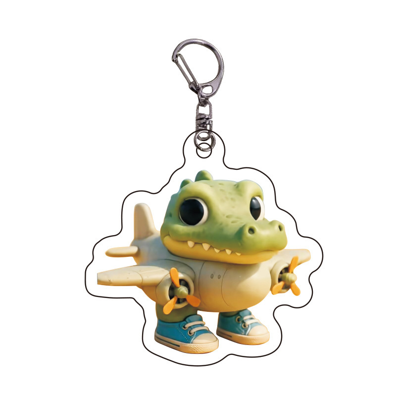 Douyin Hot Terrier, montañas extranjeras, mares y mares, Acrylic, bestias extrañas, llaveros abstractos divertidos, colgantes, regalos de celebridades de Internet