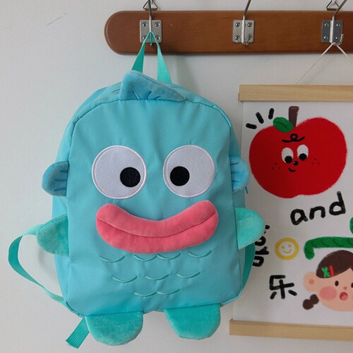 New clown fish backpack three-dimensional versatile ugly big mouth cartoon funny large capacity student school bag