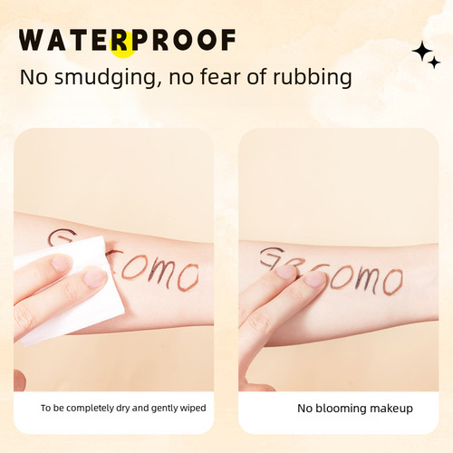 GECOMO Flat-Head Duckbill Eyeliner Pencil: Naturally Smooth, Water- and Smudge-Proof, Long-Lasting, and Highly Pigmented—Available in Brown, 1.5mm