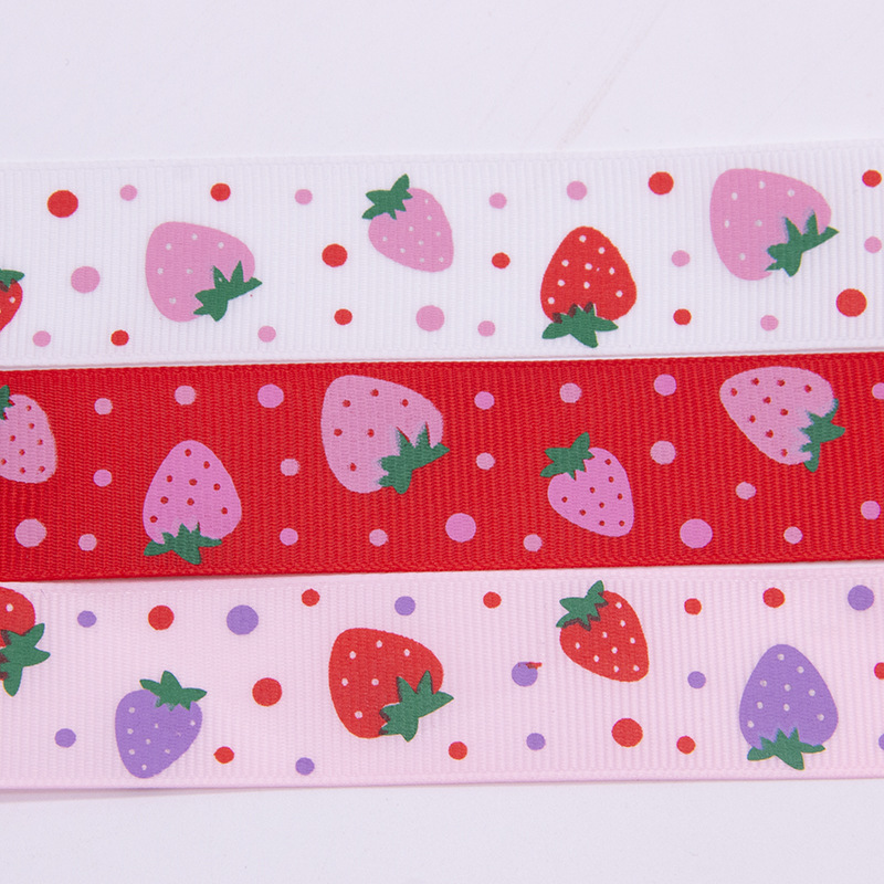 Tianyimei 2.5cm impresión fresa acanalada cinta de joyería impresión de cinta de lazo hecho a mano cinta de cinta