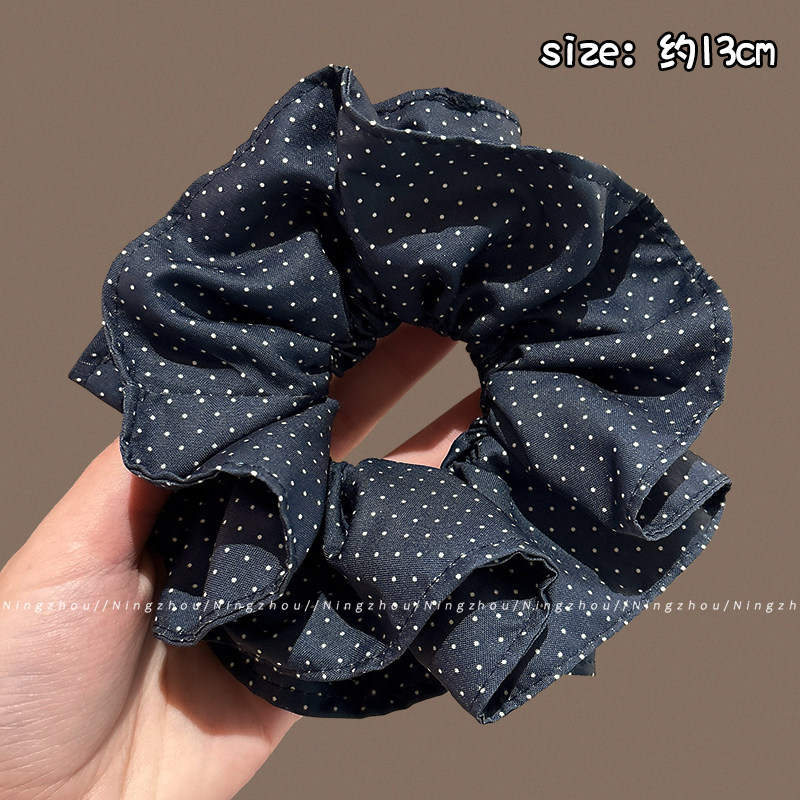 Nuevo scrunchie de encaje multicapa 2026 para mujer, lazo para el pelo de alta gama, accesorio suave para el cabello estilo coreano.