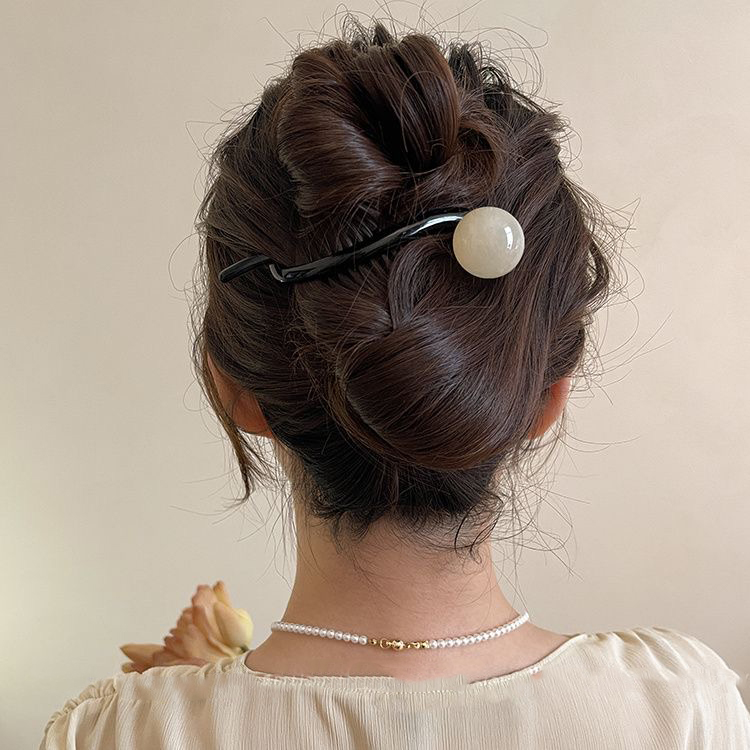 Pinza per capelli vintage elegante con perline per donna_voghion.com