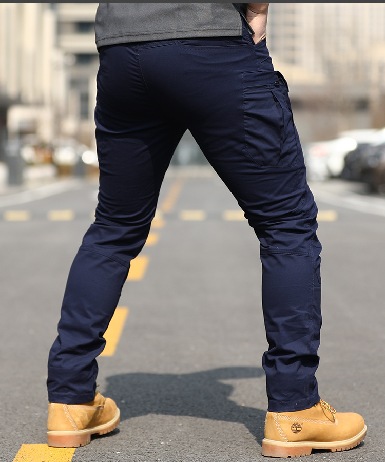 Men's Solid Color Sports Regular Fit Cargo Pants display picture 6