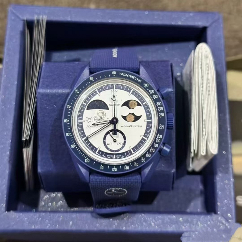 August 9Th New European Export Model Business Watch, Moon-Themed Collaboration Men's Quartz Watch, Wholesale from Manufacturer