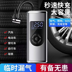 跨境車載充氣泵汽車電動打氣筒車用便攜式輪胎自行車摩托沖氣寶