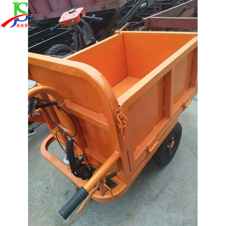 Camión de transporte de sitio de construcción, camión de volcado para empujar granos, camión de herramientas de transporte eléctrico pequeño