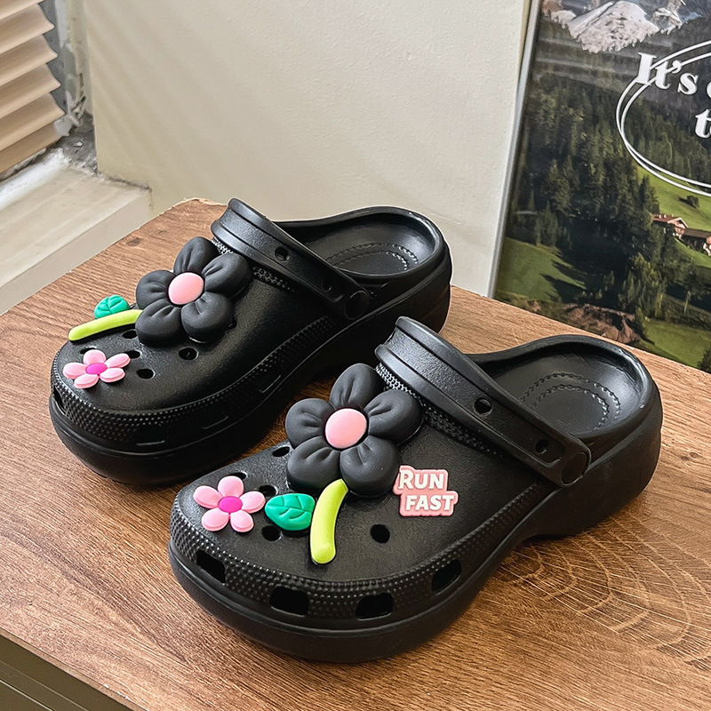 Moda de moda de primavera y verano para mujer, casual diario, cabeza redonda, zapatos con agujeros clásicos, zapatos con agujeros de mujer Baotou transpirables