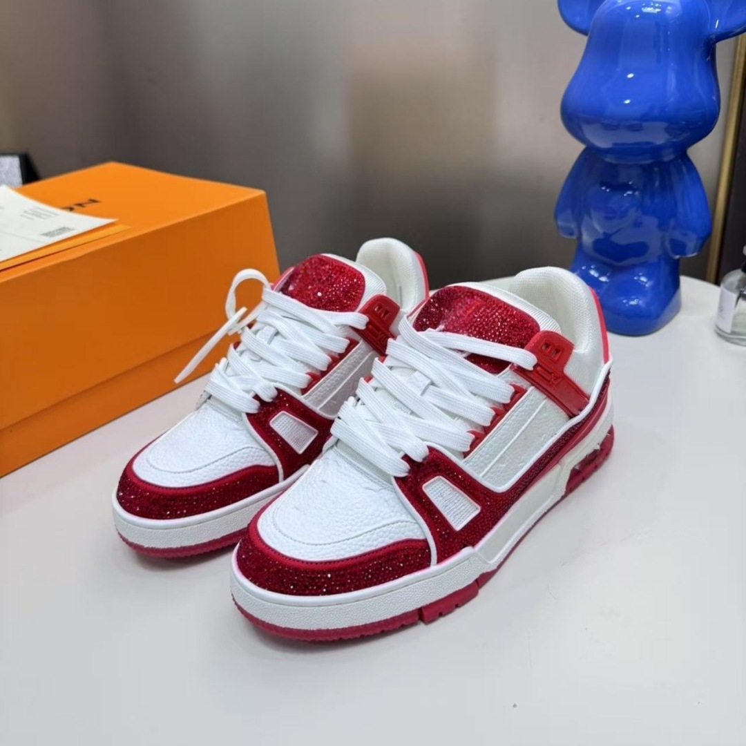 L rhinestone red