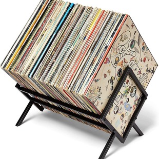 Factory Direct Sales Vinyl Record Storage Rack Cd Record Display Rack Cross-Border European Style Detachable Magazine Storage Rack