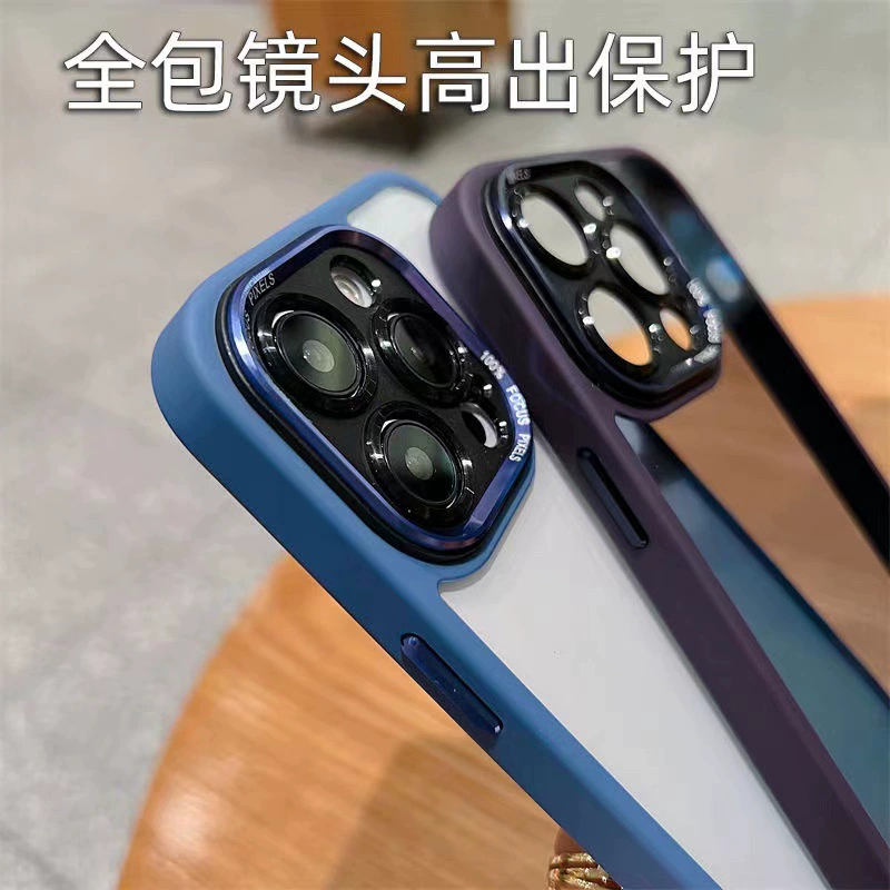Чехол для телефона, совместимый металлический объектив, iPhone 13, 16 Pro Max, 14 Plus, защита от падений