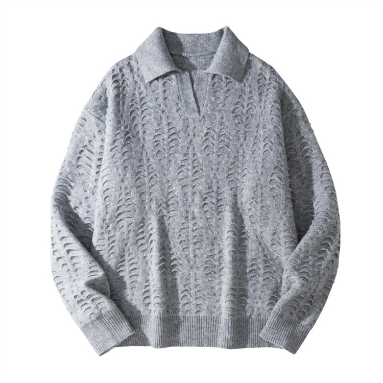 Winter Cable Knit Sweater For Men - Preppy & Cozy Crewneck Pullover With Ribbed Hem Fashion Trends_voghion.com