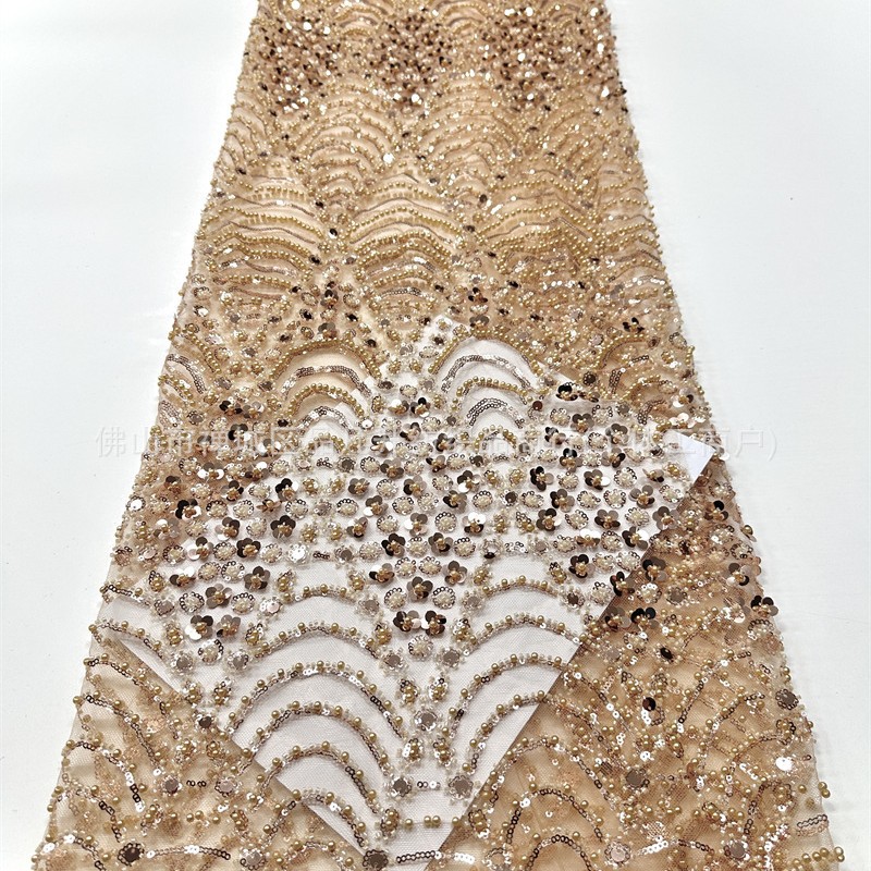 Fabricante de ropa de boda retro ligera de lujo accesorios de vestido al por mayor lotes transfronterizos tela de bordado rápido