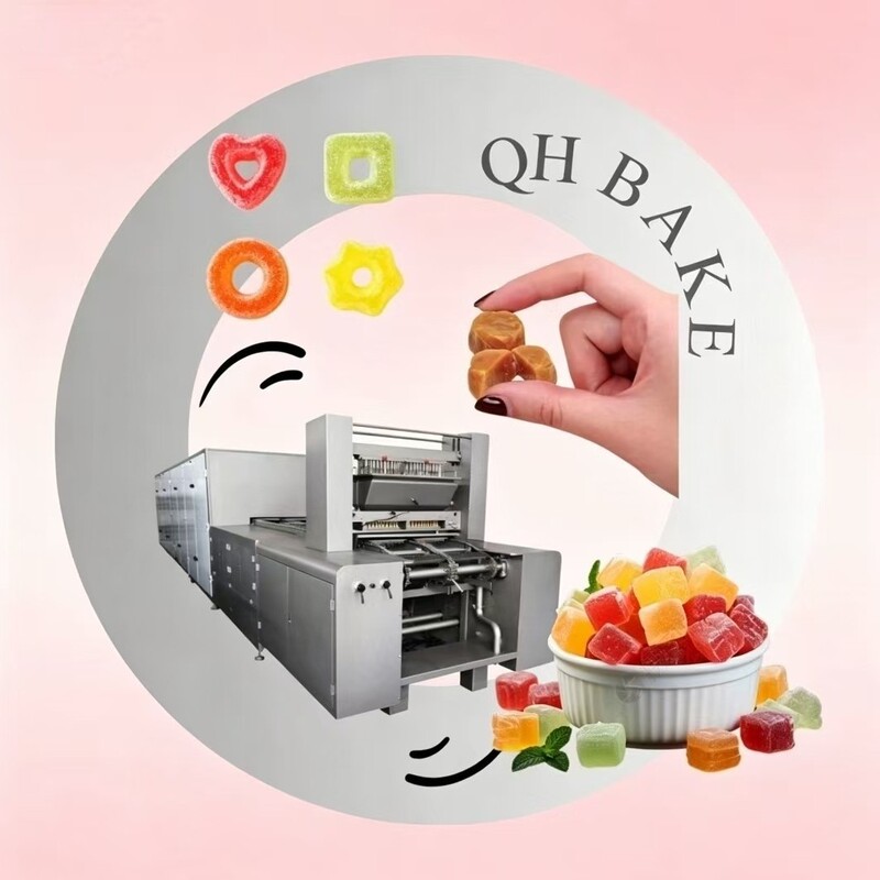 Industrial-Grade Gummy Cooling and Forming Equipment, Three-Dimensional Gummy Processing Machine, Fully Automatic Bulk Leisure Gummy Production Machine