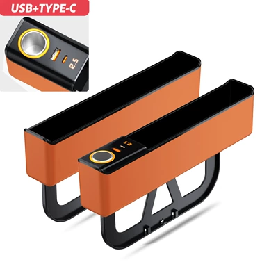 Car storage bag/box Gap Storage Box, Multi-Functional - orange-usbtypecdigital-display-port-pair-26516645mm