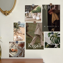 15张新款清新简约ins风墙贴卡片法式浪漫美好生活室内墙面装饰卡