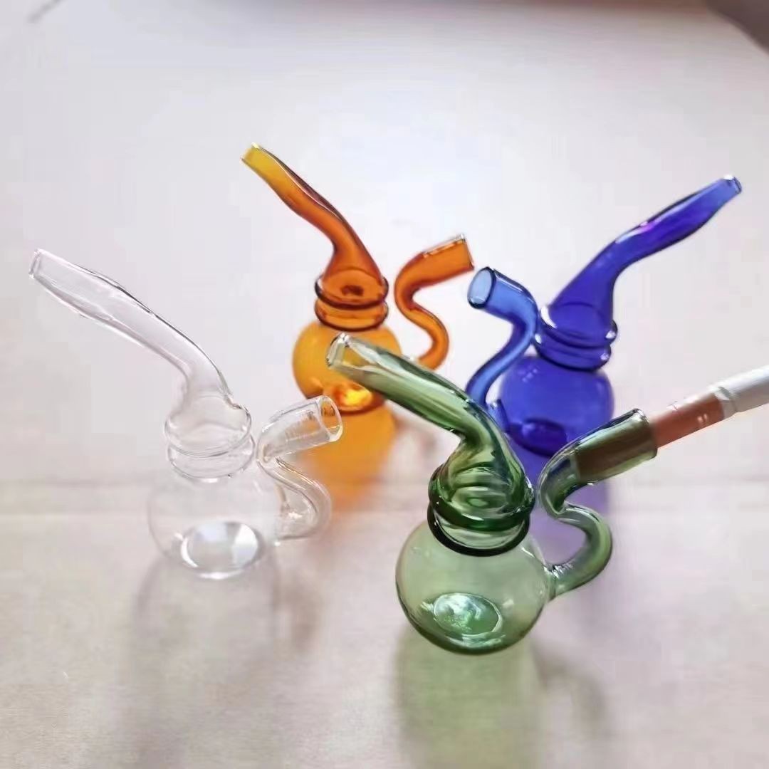 Hookah Glass Pipe High Borosilicate Glass Smoking Accessories Cigarette Filter Smoking Gun Smoking Accessories