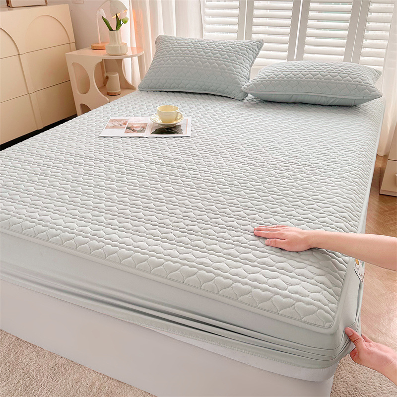 Un tipo de sábana impermeable funda de cama acolchada gruesa de una pieza funda protectora de colchón Simmons 2025 nueva sábana antideslizante