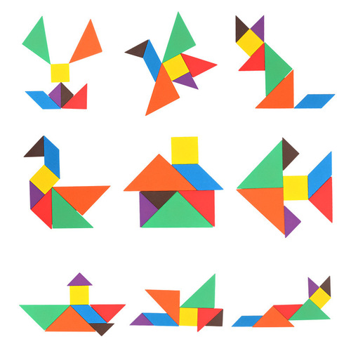 Wooden jigsaw puzzle children's educational early education toys color jigsaw puzzle puzzle toy jigsaw puzzle teaching aids gifts wholesale