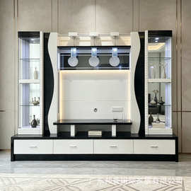 Modern Luxury Wooden TV Stand Cabinet Living Room Furniture