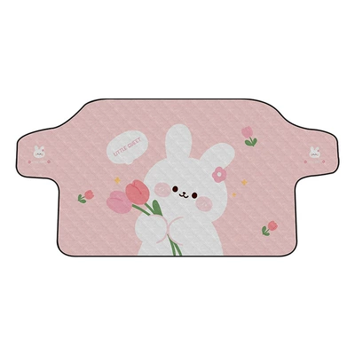 Car snow cover cartoon print Car snow shield - tulip-bunny-snow-shield