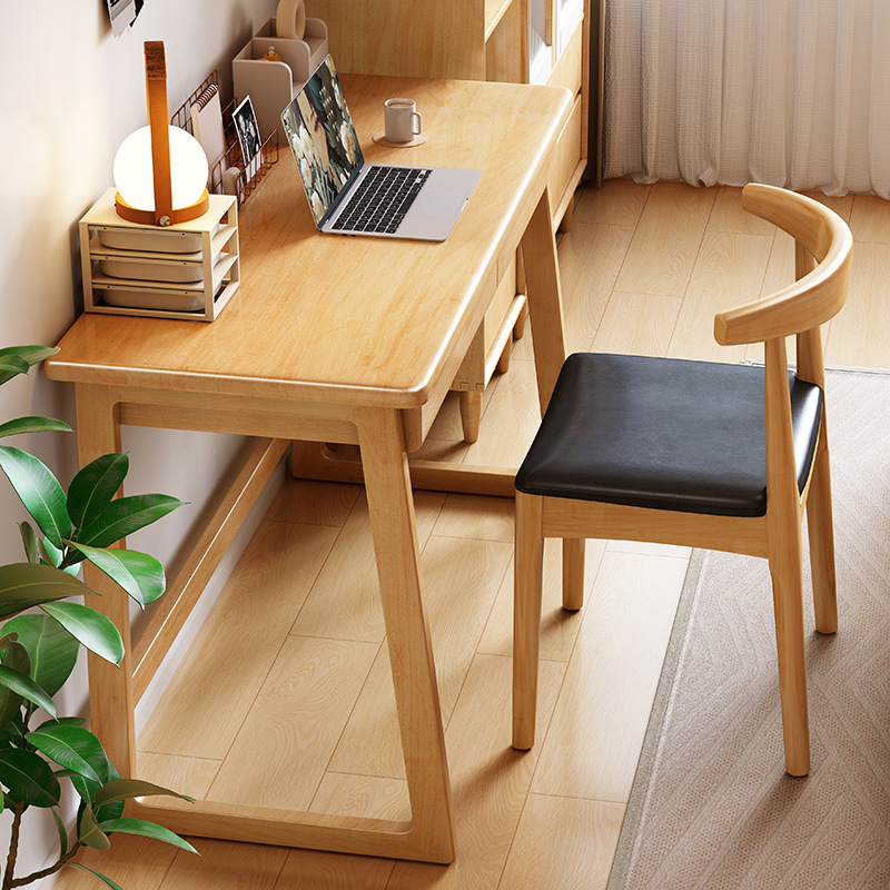 Mesa de escritorio de madera maciza Mesa de computadora tipo L Mesa de escritura simple y moderna Mesa de escritorio de computadora nórdica dormitorio doméstico