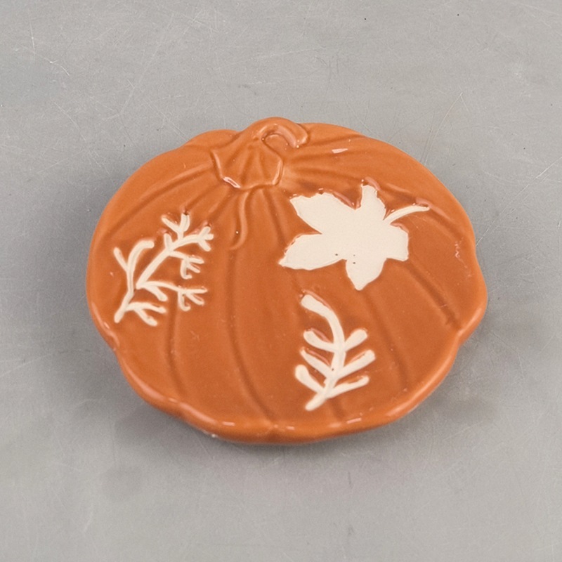 Botella de baño de cerámica de calabaza de Halloween, estilo de prensa de baño, lujo ligero, ambiente festivo de alto valor, decoración del hogar