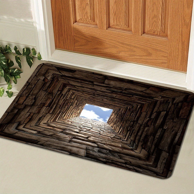 3d Illusion Bathroom Mat Soft Chenille Rug With Anti-slip Base_voghion.com