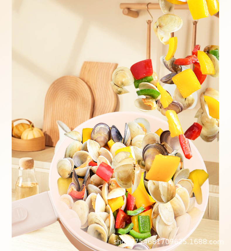 Car Electric Cooking Pot 24V for Large Trucks, 12V for Small Cars, 1.8L Integrated Steaming and Cooking Electric Wok, Car Water Boiler