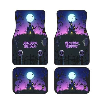 crystal velvet decorative mats Amazon, Avtomobil döşəmə paspasları - halloween-car-floor-mats-8-33444468cm-two-pairs-four-pieces-in-total