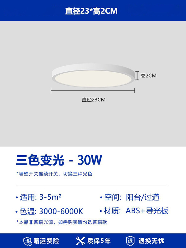 フルスペクトルランプ家全体 2025 新しい LED シーリングランプ中山リビングルームバルコニーマスターベッドルームランプ廊下 3 プルーフ|undefined