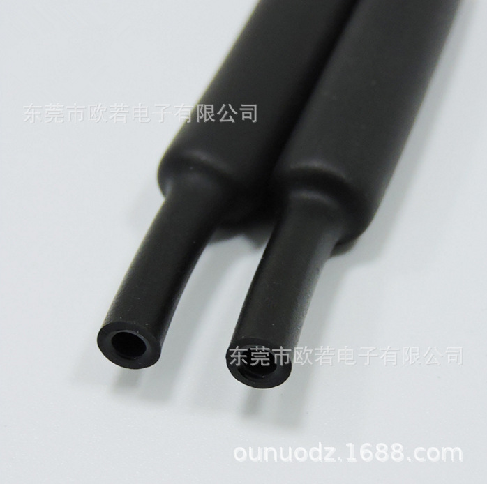 厂家供应黑色防水含胶双壁型热缩套管Φ32.0mm  （4：1收缩管）