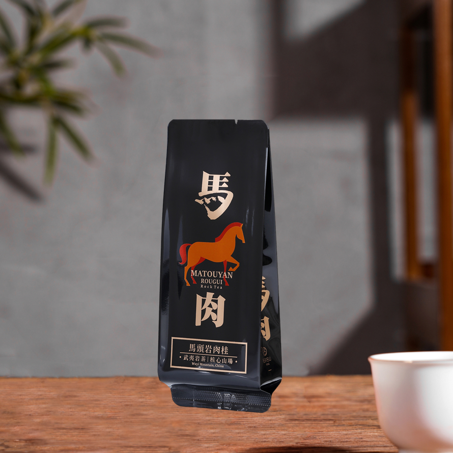 Wuyiyan té Ma Touyan canela carne de caballo carne de ganado corral holes canela carne de tigre carne de dragón edición pública bolsa de burbuja de estampado de 15cm de largo