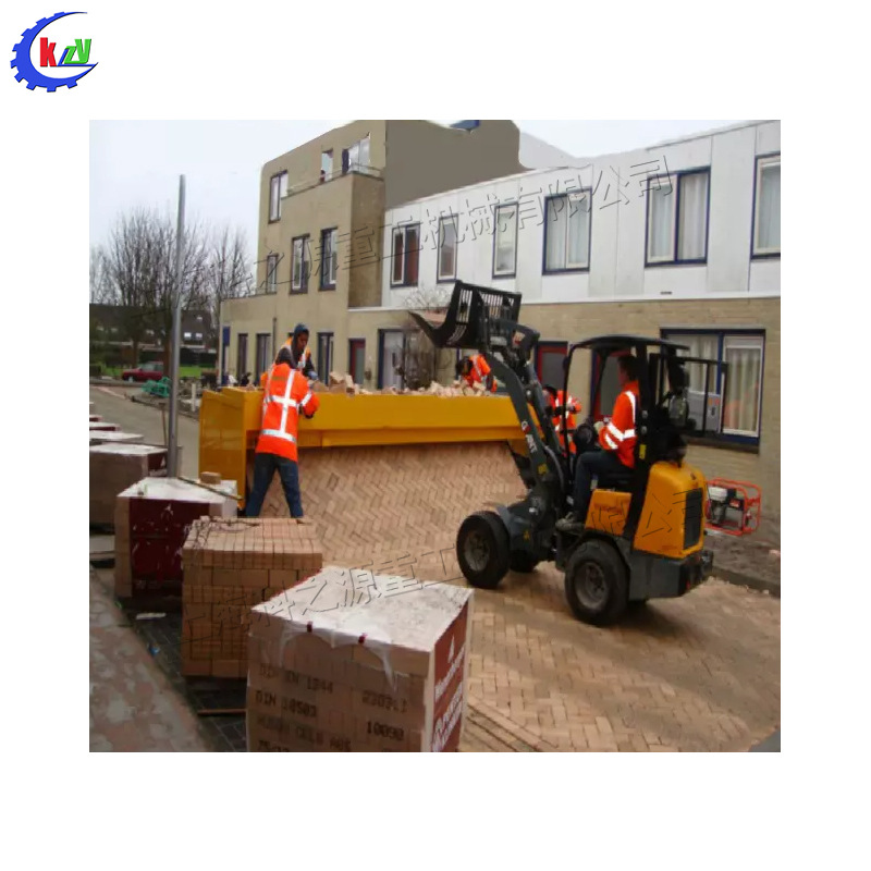 园广场地面施工铺砖机 小红砖方砖铺平机  人行道砖块摊铺机