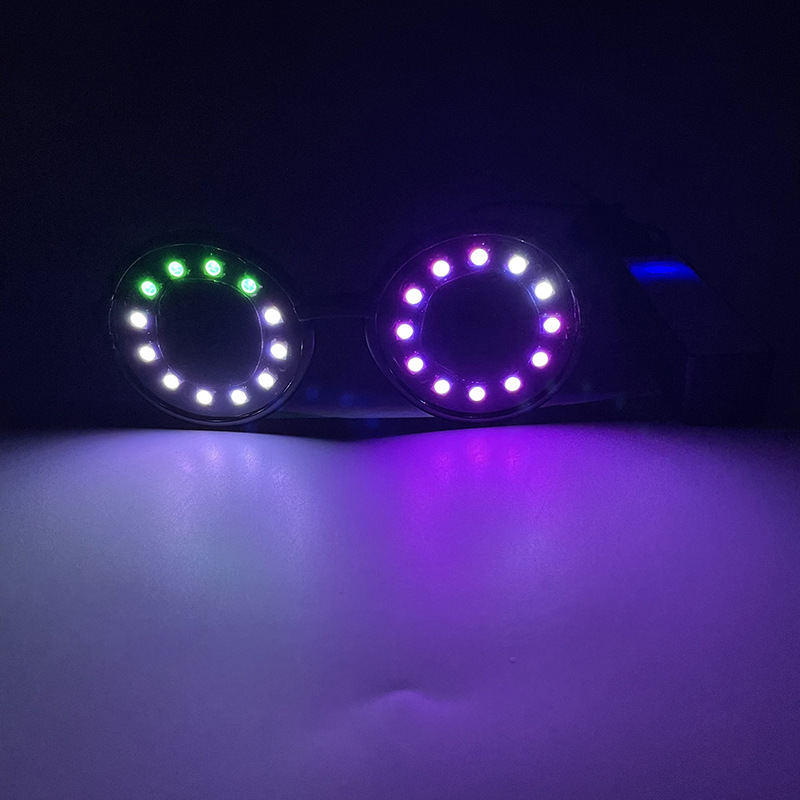 Nueva espiral LED gafas luminosas discoteca fiesta carnaval atmósfera accesorios etapa rendimiento gafas luminosas